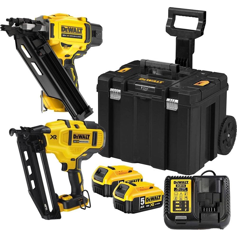 Buy DEWALT,DeWalt DCK246P2T 18V XR Brushless Framing & Finishing Nailer Twin Pack – 2x 5.0Ah Batteries, Charger & Case - Gadcet UK | UK | London | Scotland | Wales| Near Me | Cheap | Pay In 3 | Framing Nailers